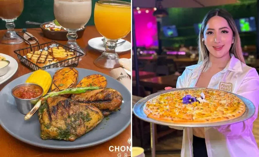 Parrilla y pizza